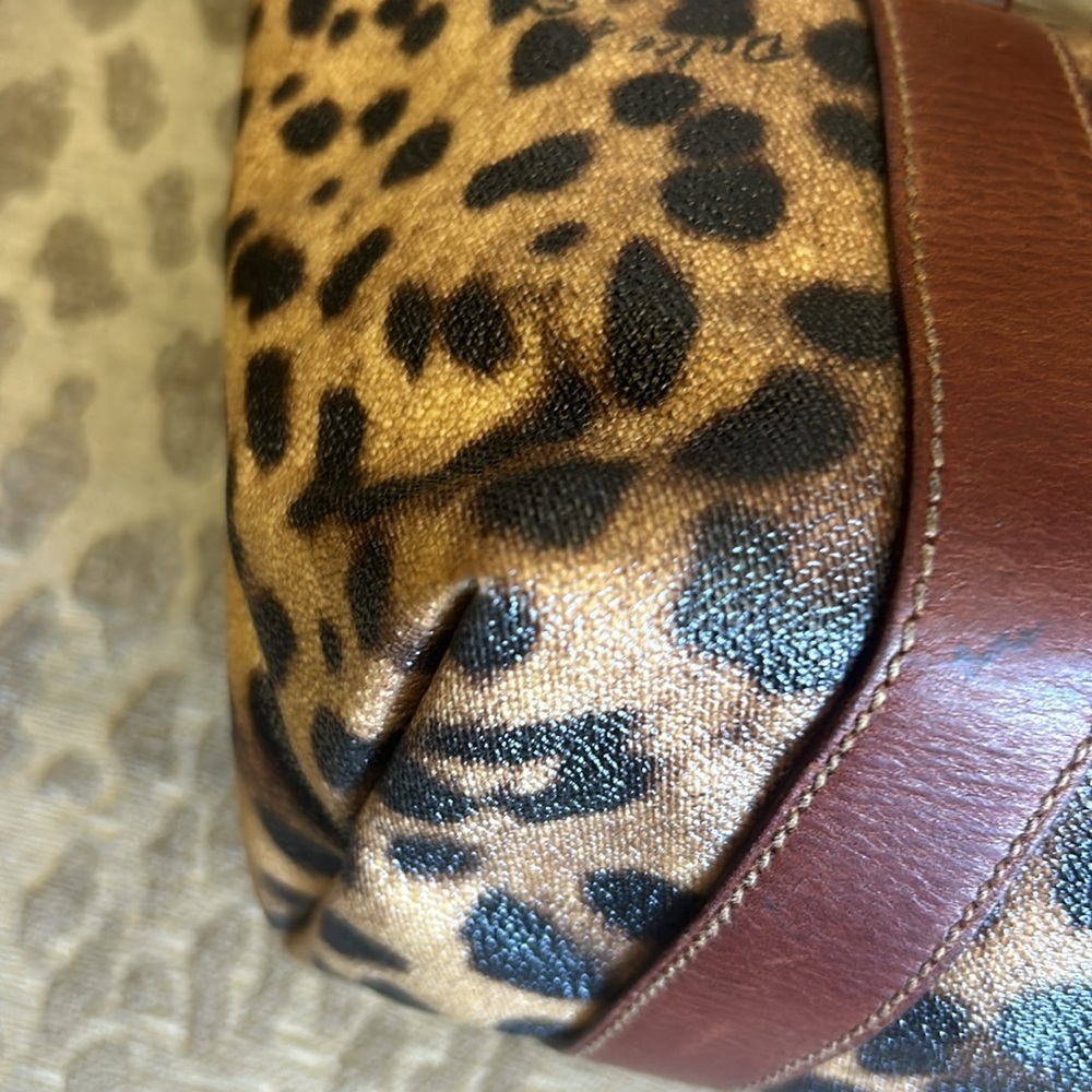 Dolce & Gabbana Brown and Black Leopard Print Tote - Picture 9 of 16